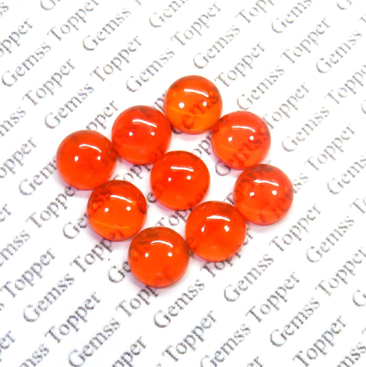 Mexican Fire Opal 5x5 mm Round Cabochon